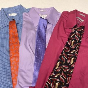Bundle of 3 Van Heusen dress shirts